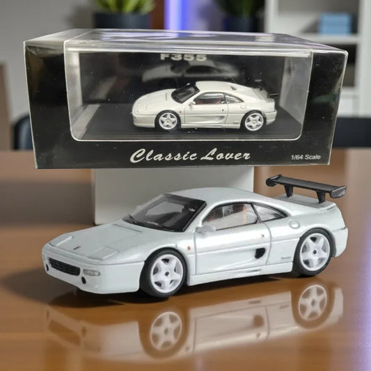 Classic Lover F355 White 1:64 Scale Diecast Car Model – Collector’s Edition