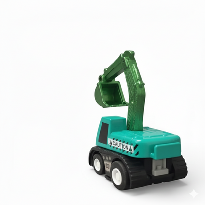 Joy Junction 1:64 Mini Racer Alloy Metal Excavator Toy with Pull-Back Function