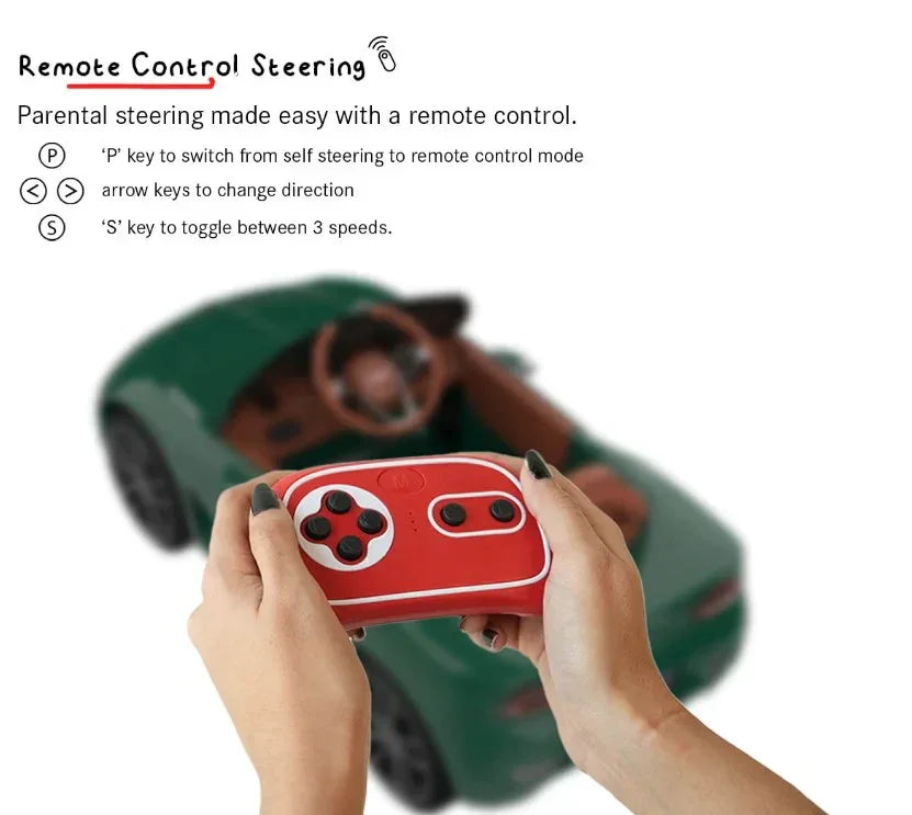 EMotorad Formula Fun BENTLEY EXP12 Ride-On Car for Kids – Green Electric Luxury Car