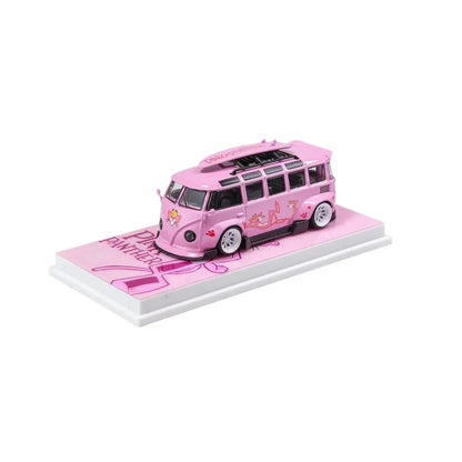 Flame Model 1:64 Volkswagen Bus – Pink Panther Edition (Pink) - Jaiman Toys