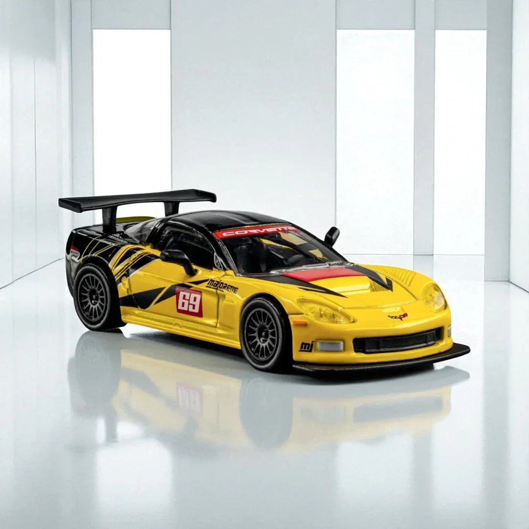Majorette Collection 2005 Chevrolet Corvette C6R (Premium Collectible) -Diecast Car - Jaiman Toys