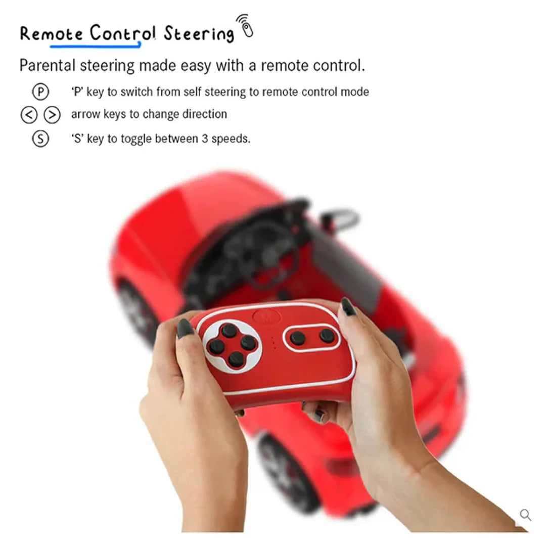 EMotorad Formula Fun AUDI TT RS Remote Control Toy Car – High-Speed Racing Model - Red