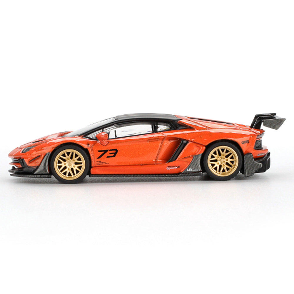 MINI GT 1:64 LB★WORKS Lamborghini Aventador Limited Edition Orange MDX 2025 Die-Cast Model Car