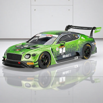 RMZ Hobby 1:32 Bentley Continental GT3 Die-Cast Model Car – Green with Openable Doors, Light & Sound (664998)