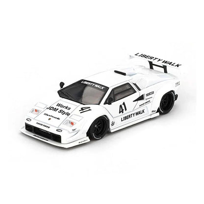 MINI GT Lamborghini Countach LB-Works – 2024 Tokyo Auto Salon Edition | White Diecast Model | 1:64 Scale - Jaiman Toys