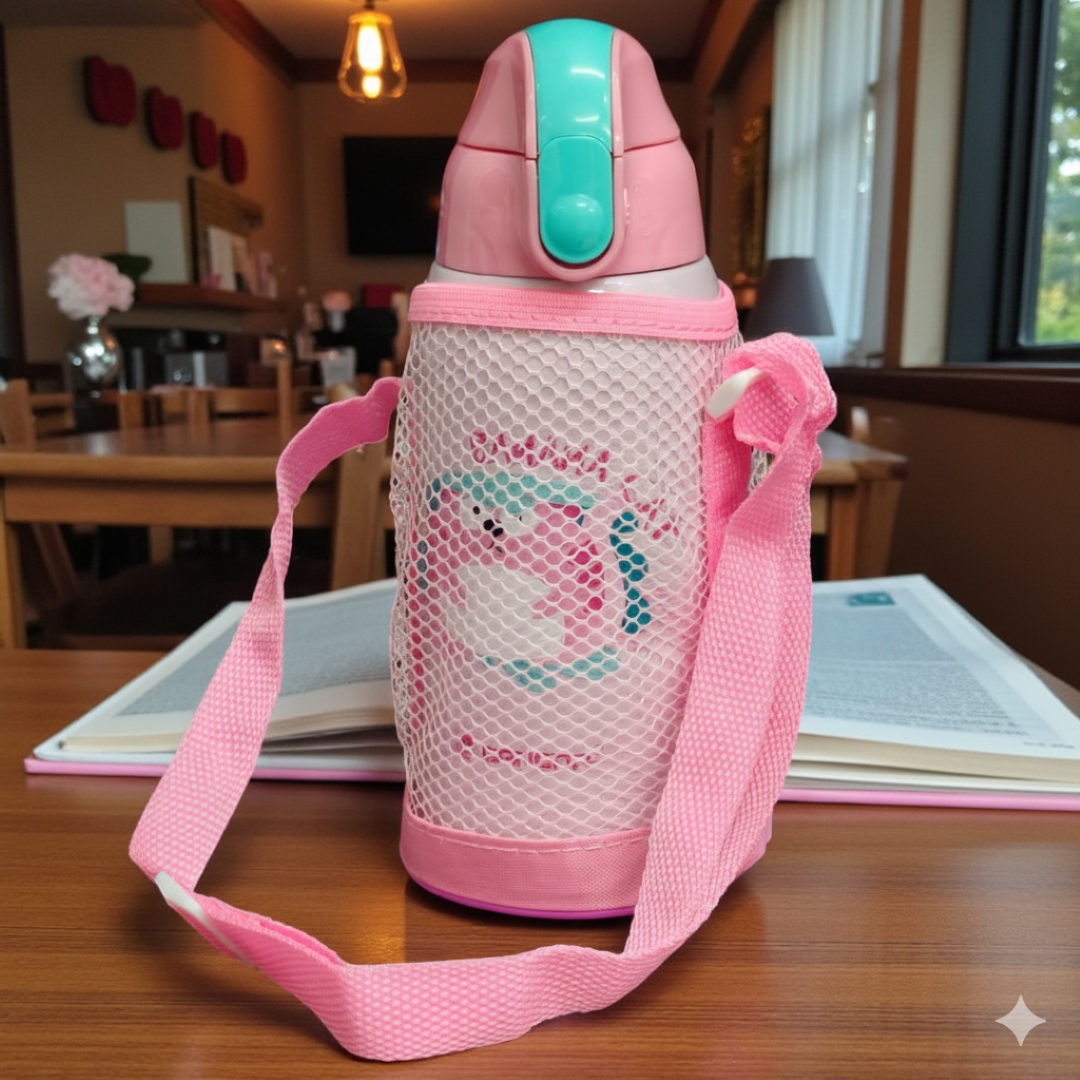 Bangda 560ml Stainless Steel Lecai Vacuum Children Water Bottle – Banana Cat Theme