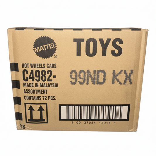Hot Wheels C4982-99NDKX Assorted Diecast Cars Box (72 Pieces) – Original Mattel Master Carton Bulk Toy Cars