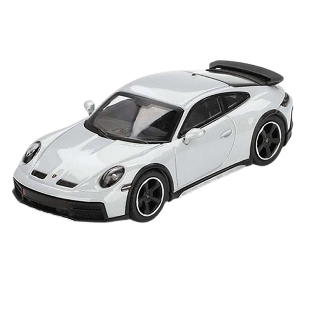Mini GT 1:64 Porsche 911 Dakar – Ice Gray Metallic (LHD) Diecast Scale Model Car - Jaiman Toys