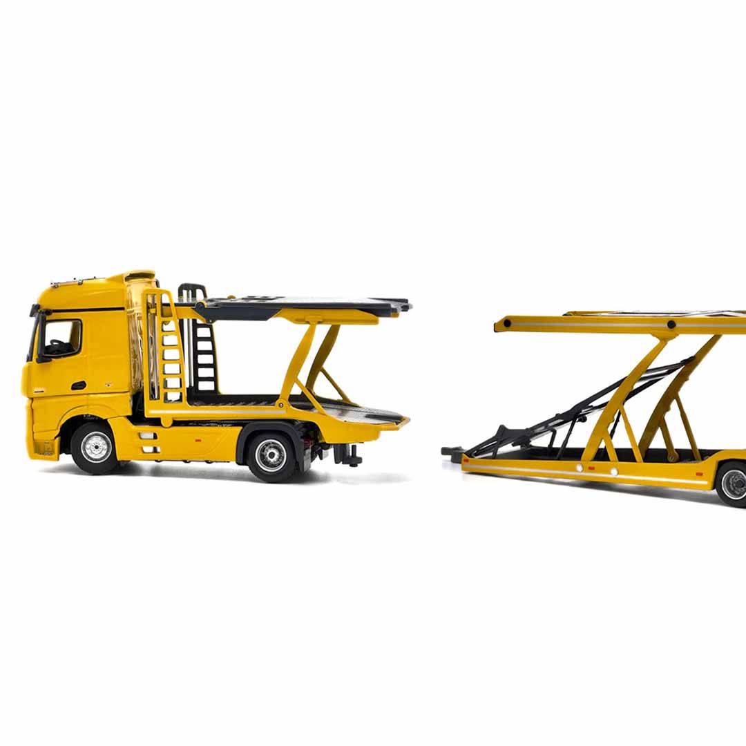 UNIQUE MODELS x Tiny 1:64 Mercedes-Benz Actros MP5 Black City Transporter Die-Cast Truck Model