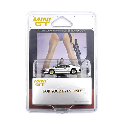 Mini GT 1;64 Lotus Esprit Turbo White – 007 For Your Eyes Only Diecast Model (Blister Pack)