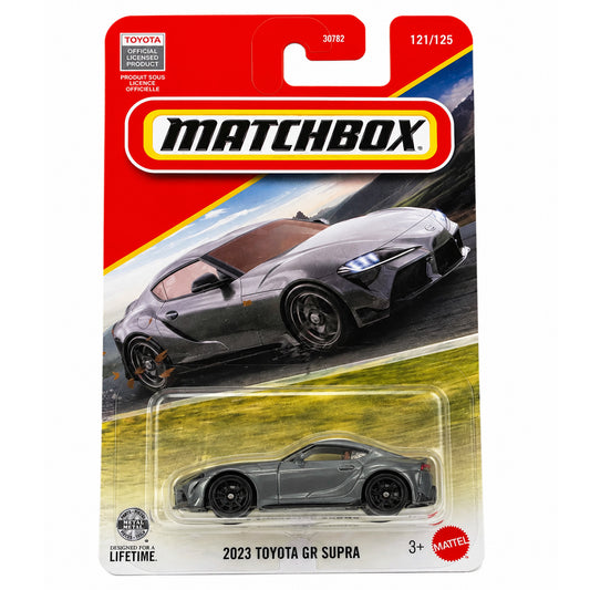 Matchbox 1:64 2023 Toyota GR Supra Die-Cast Car | Grey | Metal Collectible Vehicle