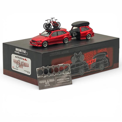 Mortal Model 1:64 Toyota Altezza Gita Diecast Car | Detailed Wagon Model with Accessories & Opening Parts
