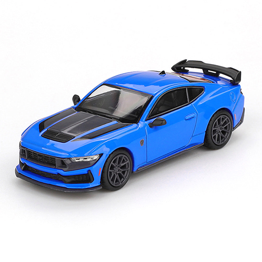 MINI GT 1:64 Ford Mustang Dark Horse 2024 Grabber Blue RHD Diecast Scale Model Car