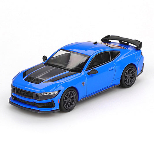 MINI GT 1:64 Ford Mustang Dark Horse 2024 Grabber Blue RHD Diecast Scale Model Car