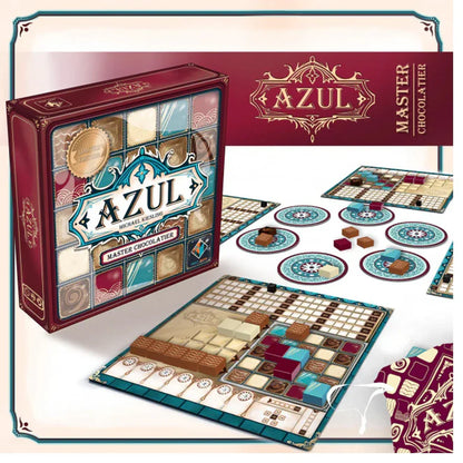 Azul: Master Chocolatier Board Game | Special Limited Edition Strategy Game with Chocolate-Themed Tiles | Next Move Games - Jaiman Toys