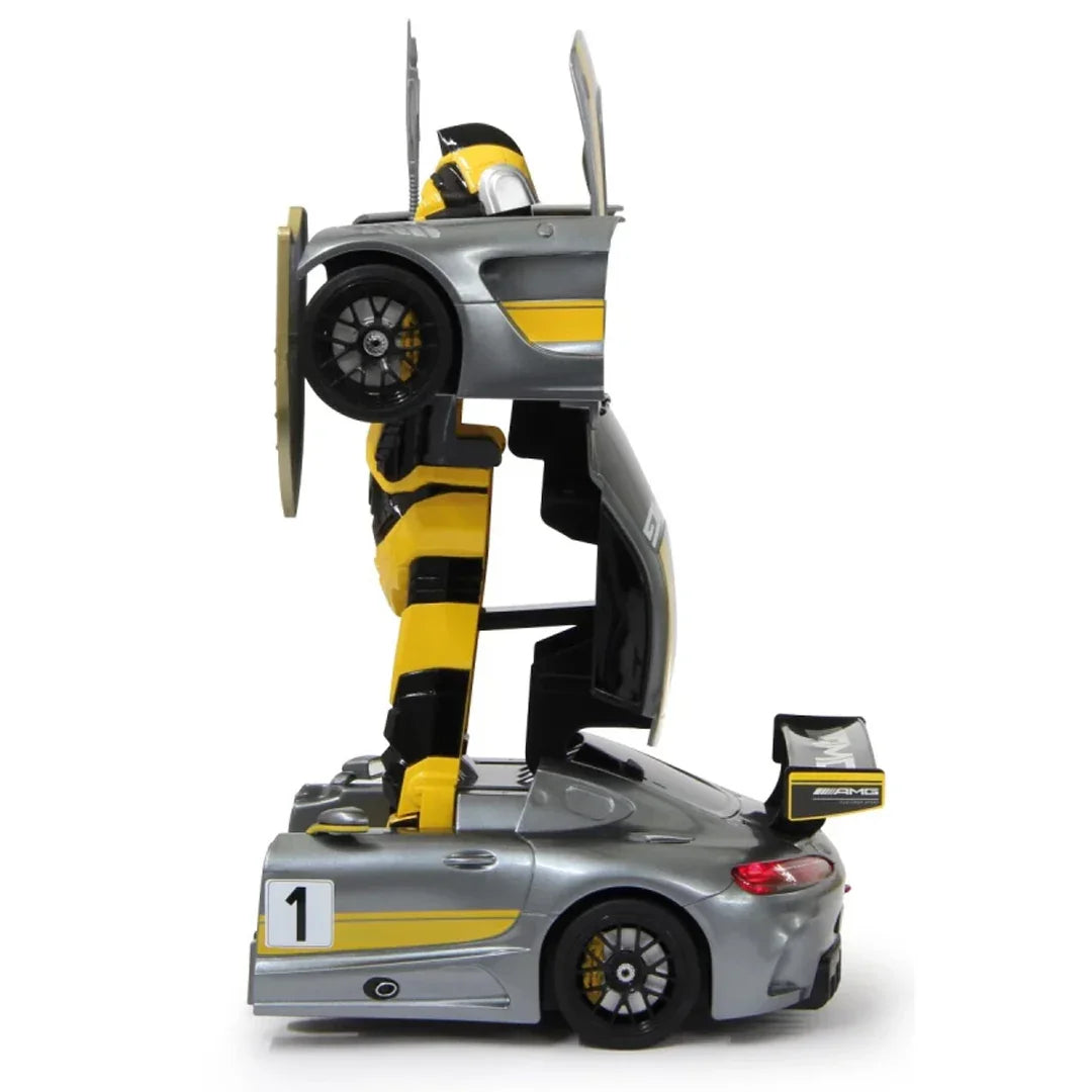 Rastar Transformable Mercedes AMG GT RC Car | 2-in-1 Robot Transforming Remote Control Sports Car
