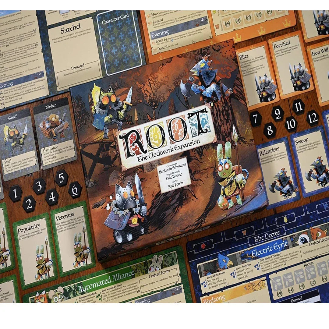 Root: The Clockwork Expansion – Automated Factions for Solo & Cooperative Play | Board Game Expansion by Leder Games - Jaiman Toys