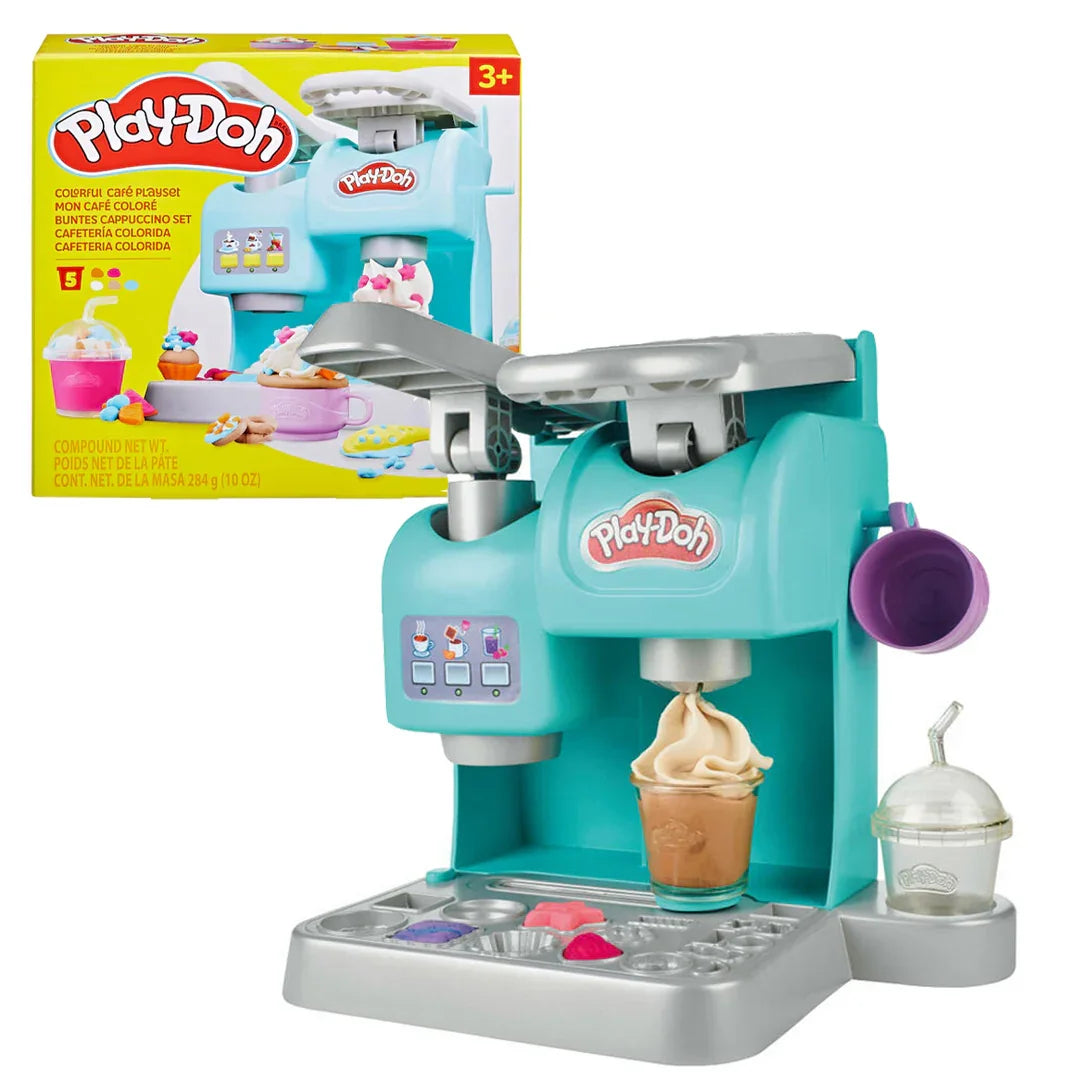 Play-Doh Café Playset – Make Pretend Coffee, Cappuccino, and Treats with 5 Non-Toxic Colors for Kids 3+ - Jaiman Toys