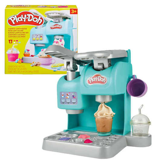 Play-Doh Café Playset – Make Pretend Coffee, Cappuccino, and Treats with 5 Non-Toxic Colors for Kids 3+ - Jaiman Toys