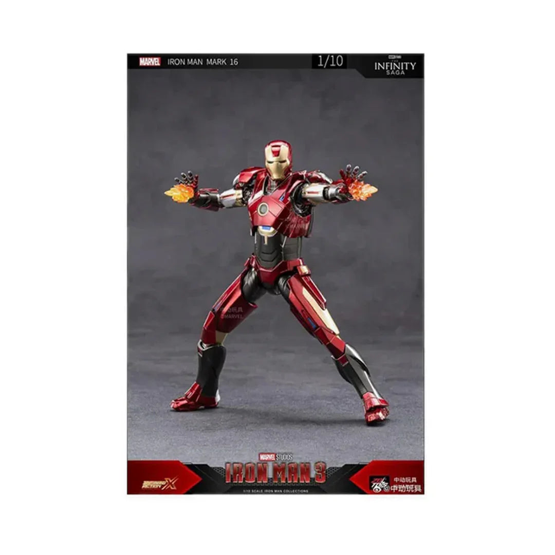 ZD Toys Iron Man MK16 Nightclub – 1:10 Scale 7-Inch Action Figure | Marvel Collector Edition