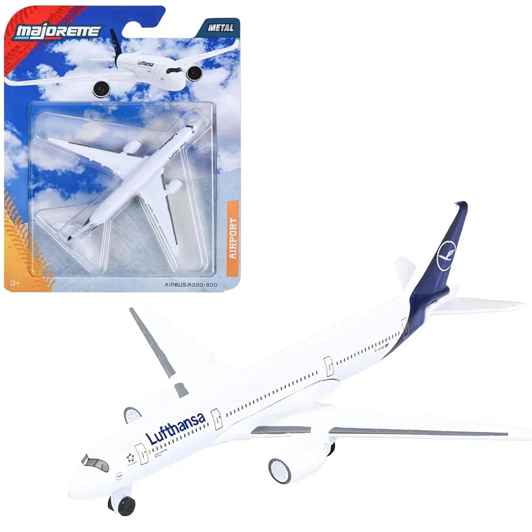 Majorette Miniatura Airbus A350-900 Airport Die-Cast Aircraft | Metal Body