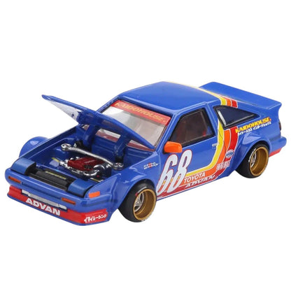 Kaido House x Mini GT 1:64 Toyota AE86 Sprinter Trueno Kaido Racing V1 Diecast Model Car (KHMG196)