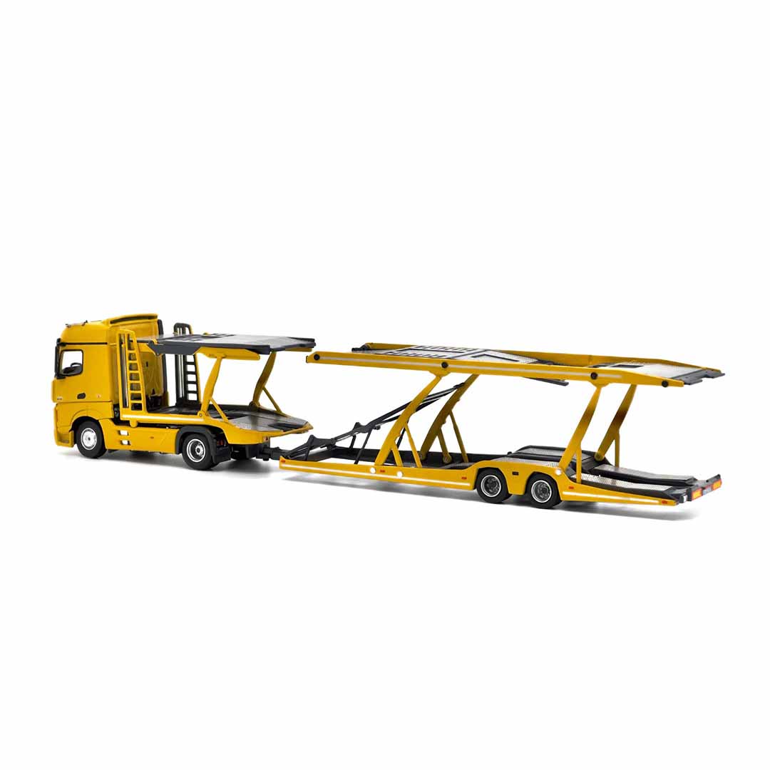 UNIQUE MODELS x Tiny 1:64 Mercedes-Benz Actros MP5 Black City Transporter Die-Cast Truck Model