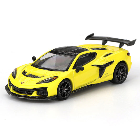 MINI GT 1:64 Chevrolet Corvette ZR1 Accelerate Yellow | Premium Die-Cast Collectible Model Car