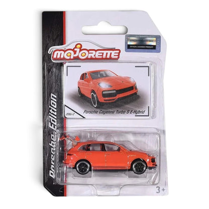 Majorette Porsche Cayenne Turbo S E-Hybrid Die-Cast Car – Orange | Porsche Edition Collectible Model