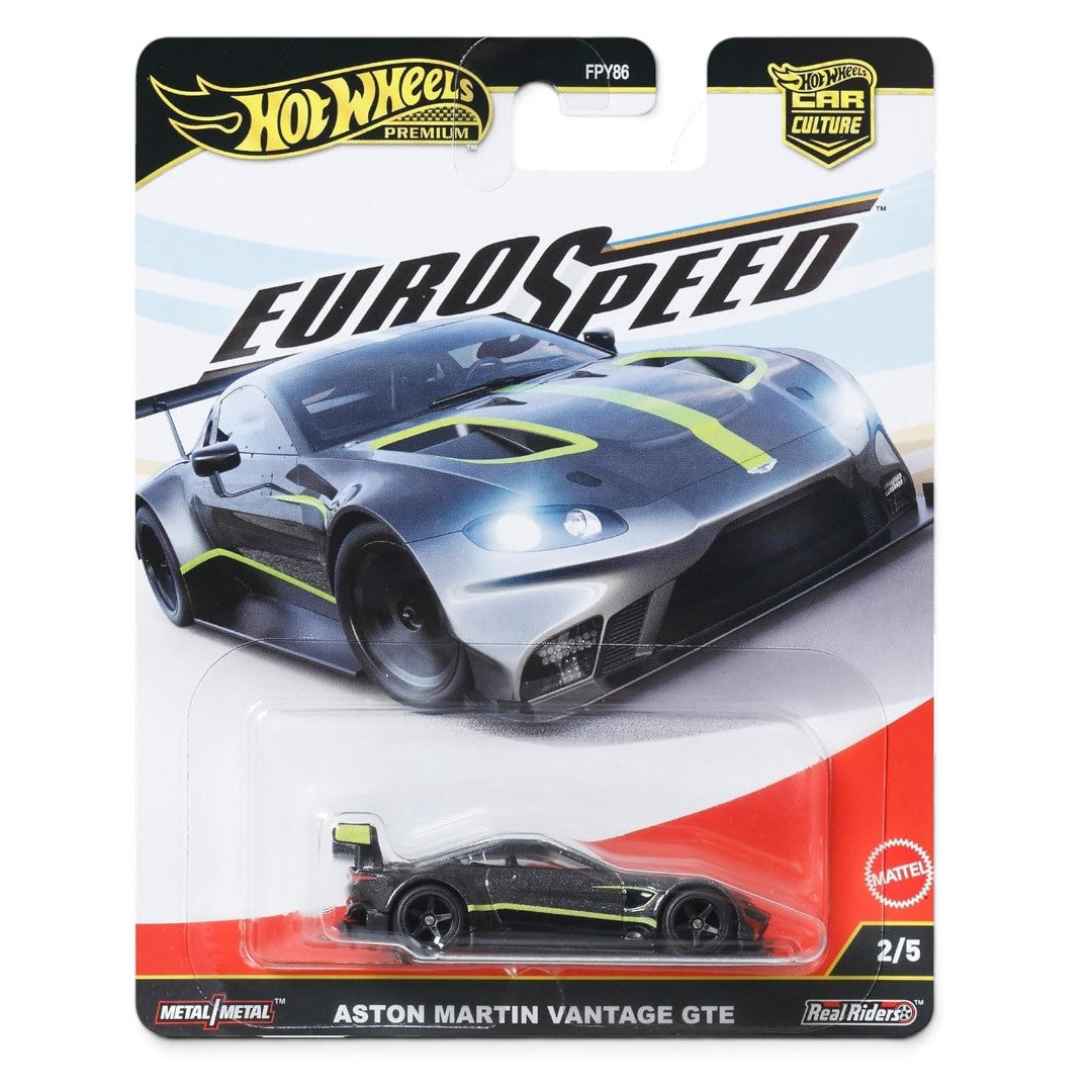 Hot Wheels Premium 1:64 Aston Martin Vantage GTE – Euro Speed Car Culture | Real Riders