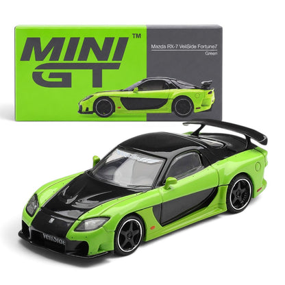 MINI GT 1:64 Mazda RX-7 VeilSide Fortune 7 Green Die-Cast Model Car