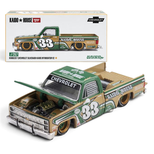MINI GT 1:64 KAIDO HOUSE Chevrolet Silverado Kaido Intimidator V2 KHMG267 Die-Cast Model | Collector Edition