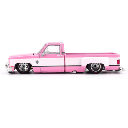 Kaido House x MINI GT 1:64 Chevrolet Silverado Dually Vintage Spec V2 Pink Die-Cast Pickup Truck