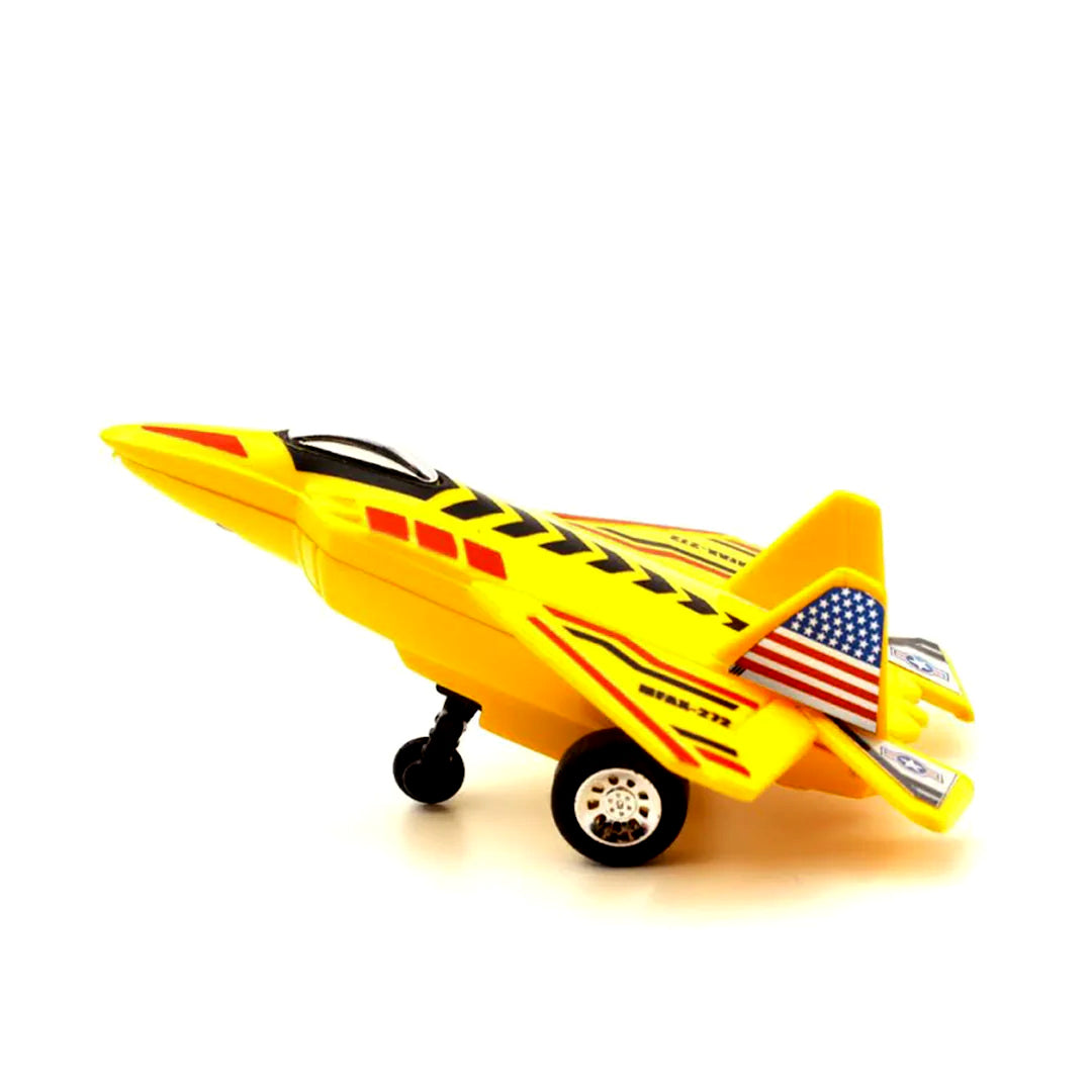 Centy Fly High Raptor Pull Back Action Fighter Jet Toy Airplane | Die-Cast Aircraft Model for Kids | 3+ Years | BGX