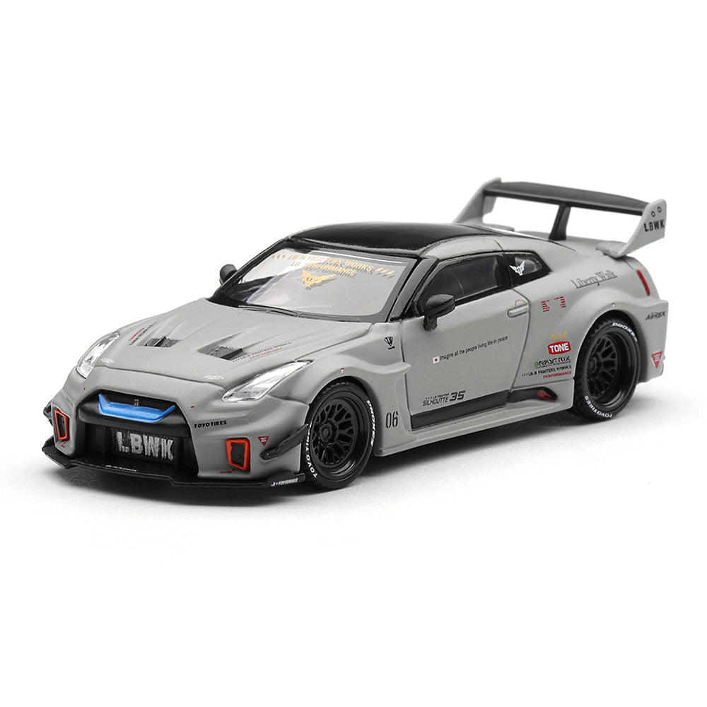 MINI GT 1:64 Nissan LB-Silhouette WORKS GT 35GT-RR Ver.1 Matt Grey Die-Cast Model Car
