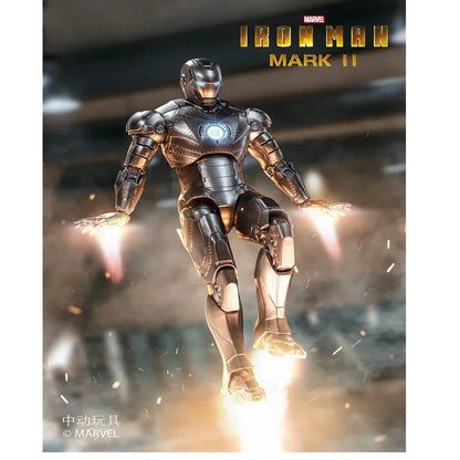 ZD Toys Ultimate Action Figure – Iron Man Mark II (1:10 Scale Collectible with Light-Up Arc Reactor) - Jaiman Toys
