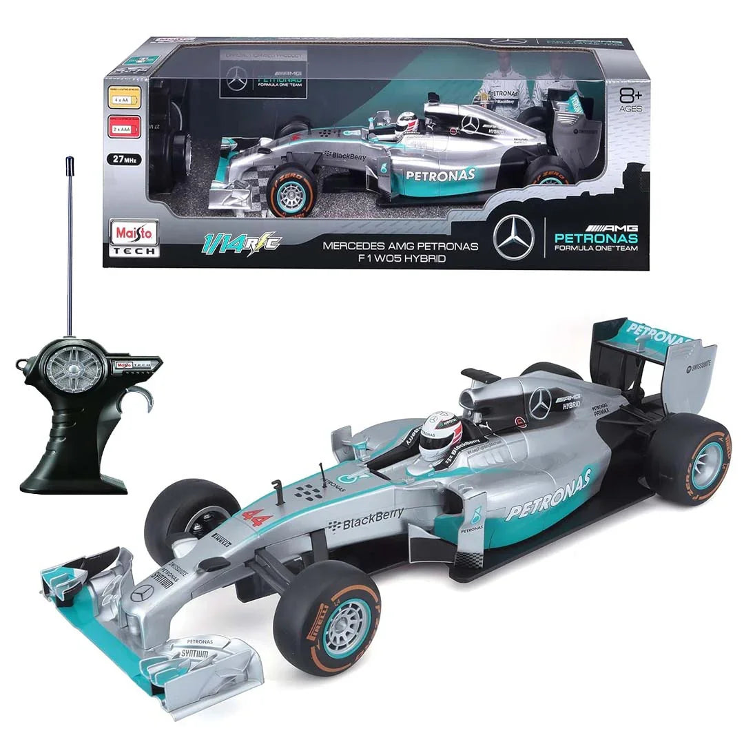 Maisto 1:14 R/C Mercedes-AMG Petronas F1 W05 Hybrid – Remote Control Formula 1 Car - Jaiman Toys