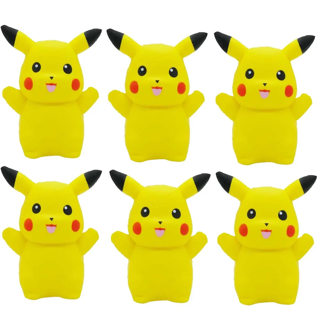 Scented Pikachu Foam Squishy 6 Pieces - Jaiman Toys