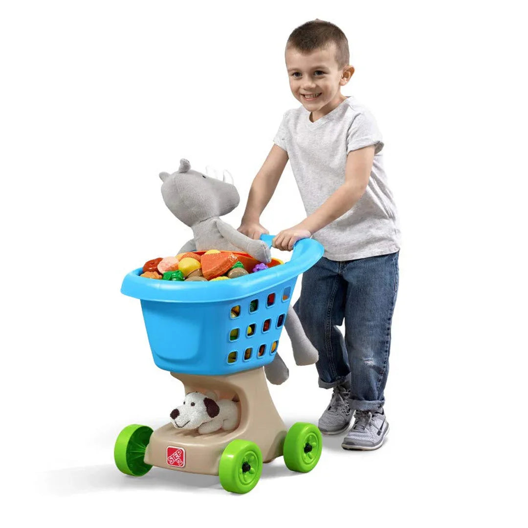 Step2 Little Helper’s Shopping Cart – Blue Plastic Toy for Toddlers 2+ - Jaiman Toys