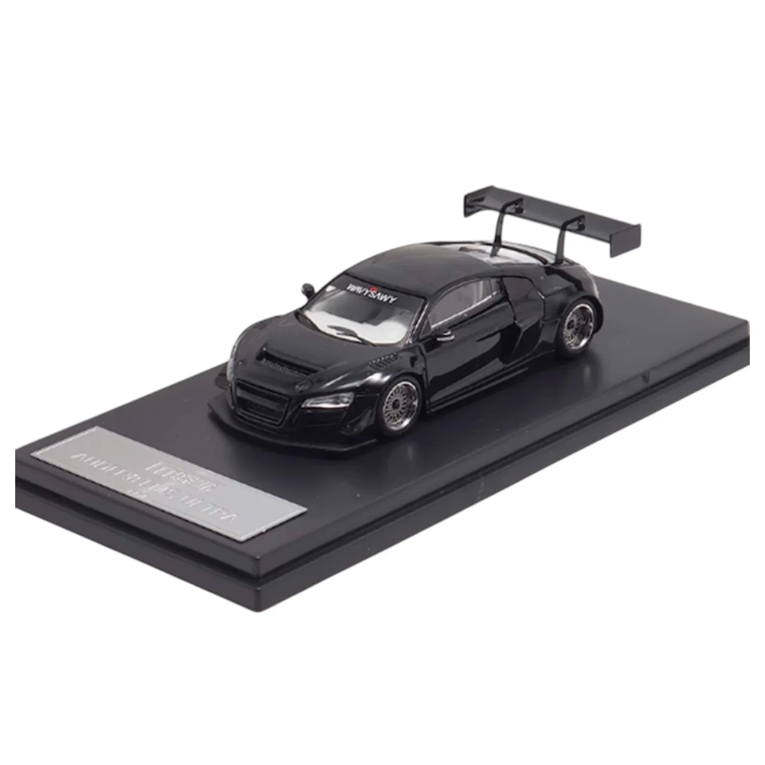 AUDI R8 LMS ULTRA BLACK 1/64 DIECAST MODEL CAR - Jaiman Toys