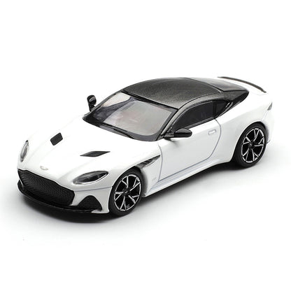 MINI GT 1:64 Aston Martin DBS Stratus White | Premium Die-Cast Collectible Model Car