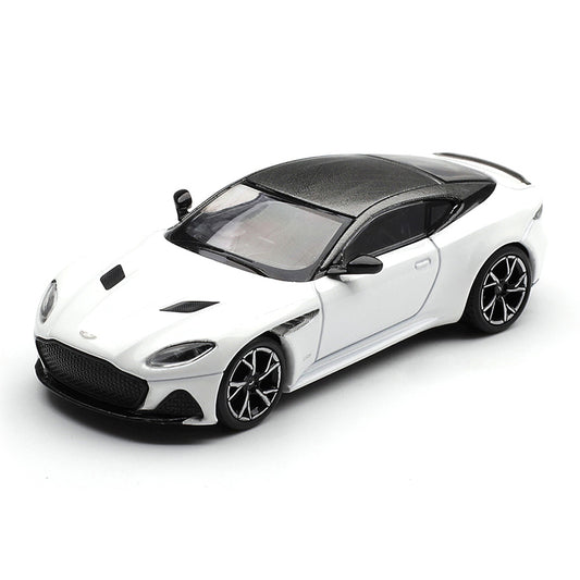 MINI GT 1:64 Aston Martin DBS Stratus White | Premium Die-Cast Collectible Model Car