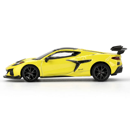 MINI GT 1:64 Chevrolet Corvette ZR1 Accelerate Yellow | Premium Die-Cast Collectible Model Car