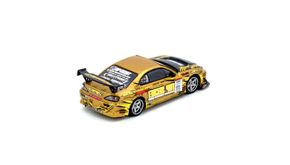 INNO64 Top Secret Nissan Silvia S15 D1 Grand Prix 2004 Champion 1:64 Diecast Model Car – Gold