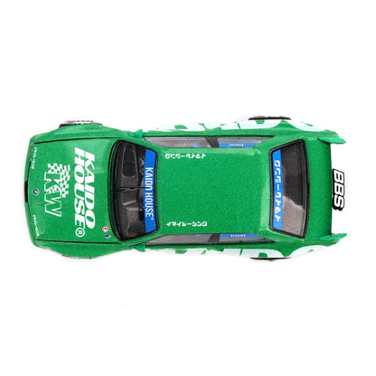 Kaido House x MINI GT 1:64 BMW M3 Kaido Works V2 Green Diecast Model Car | KHMG242 | Collector Box