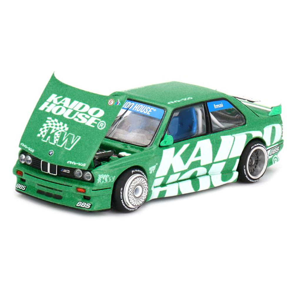 Kaido House x MINI GT 1:64 BMW M3 Kaido Works V2 Green Diecast Model Car | KHMG242 | Collector Box