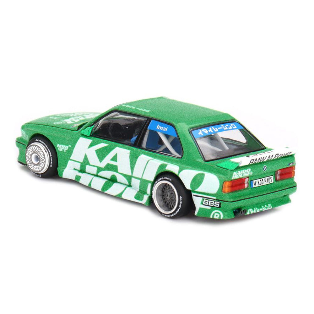 Kaido House x MINI GT 1:64 BMW M3 Kaido Works V2 Green Diecast Model Car | KHMG242 | Collector Box