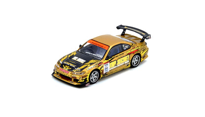 INNO64 Top Secret Nissan Silvia S15 D1 Grand Prix 2004 Champion 1:64 Diecast Model Car – Gold