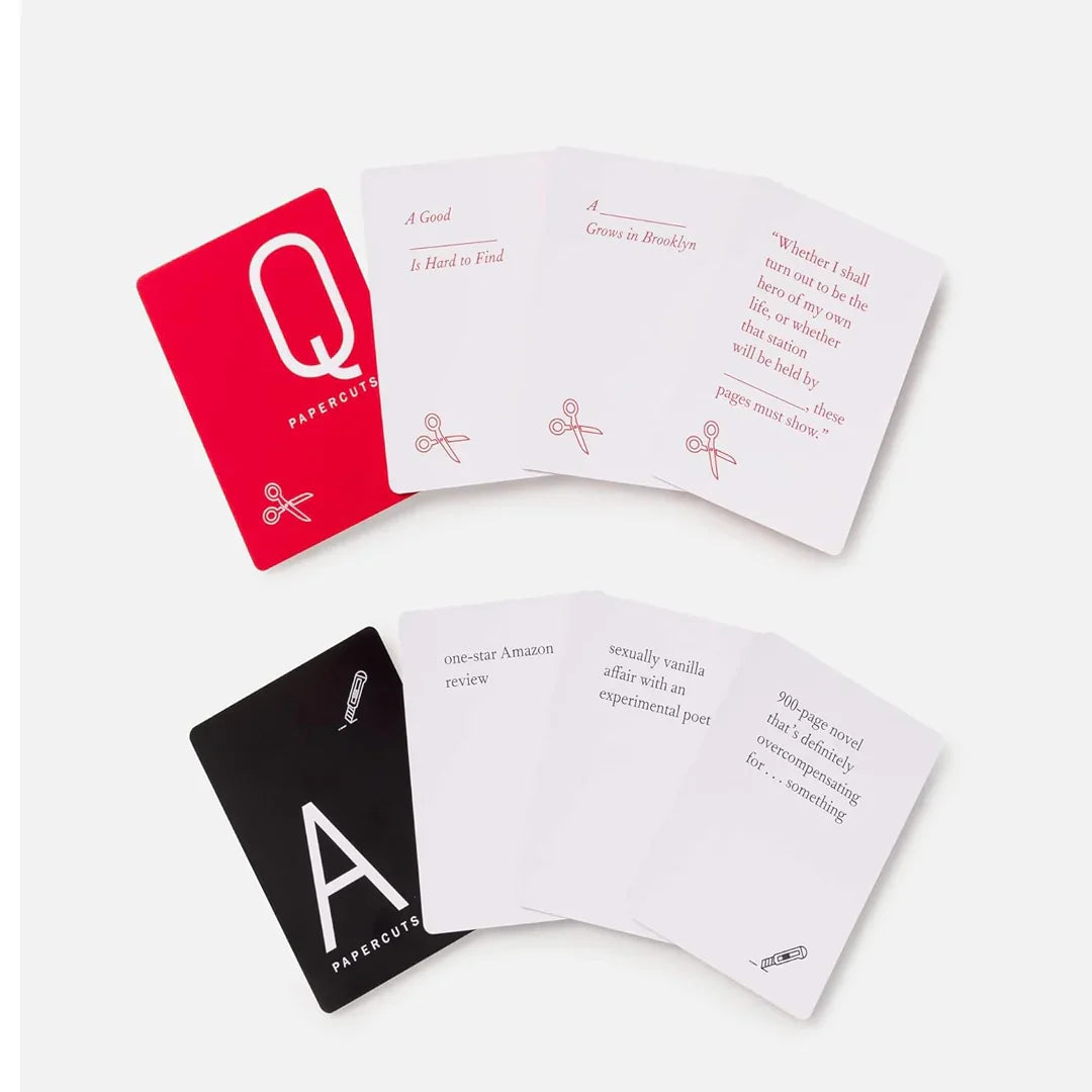 Papercuts: A Party Game for the Rude and Well-Read | Hilarious Card Game for Book Lovers (2022 Edition)