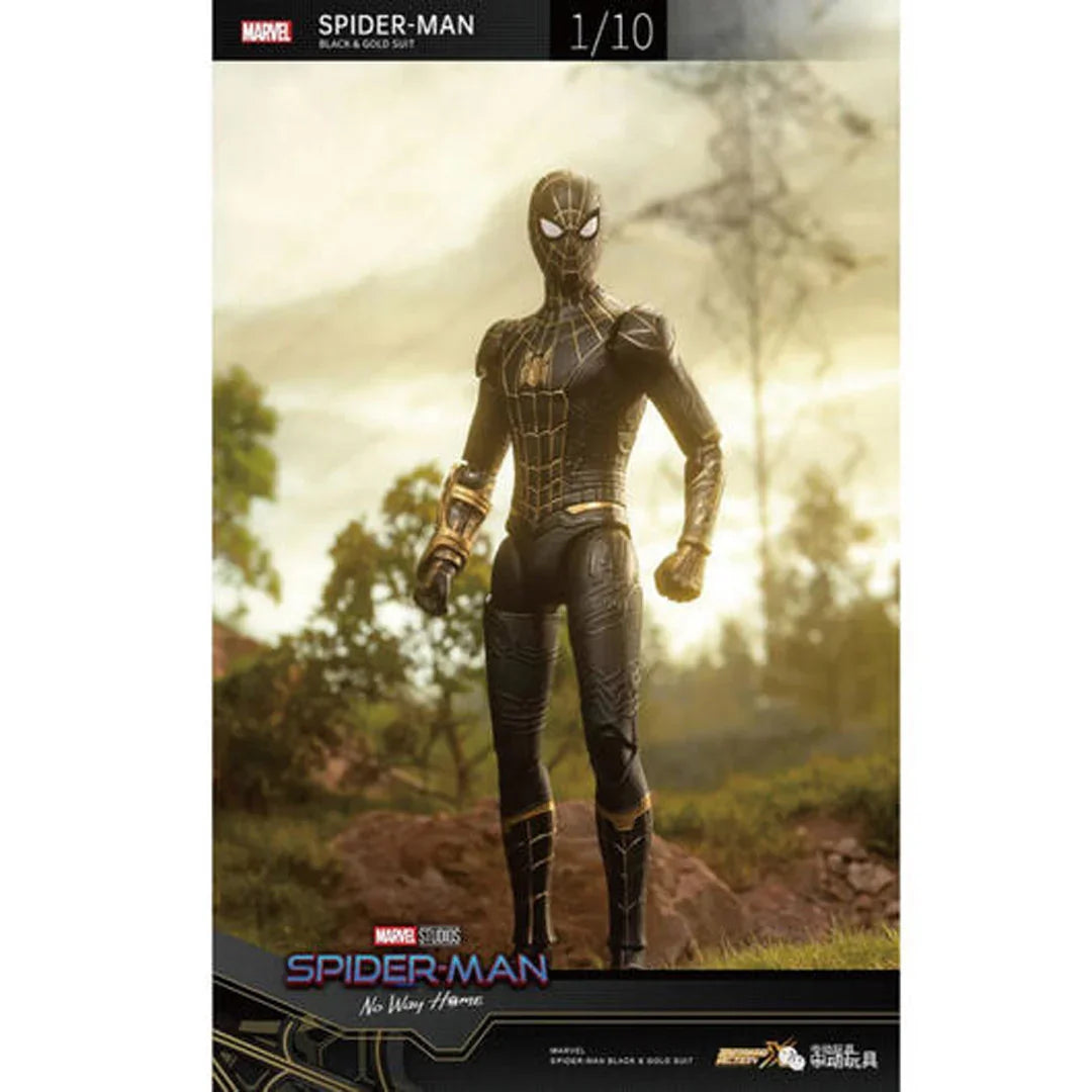 ZD Toys Marvel Spider-Man No Way Home Black & Gold Suit Action Figure – Collectible Toy - Jaiman Toys
